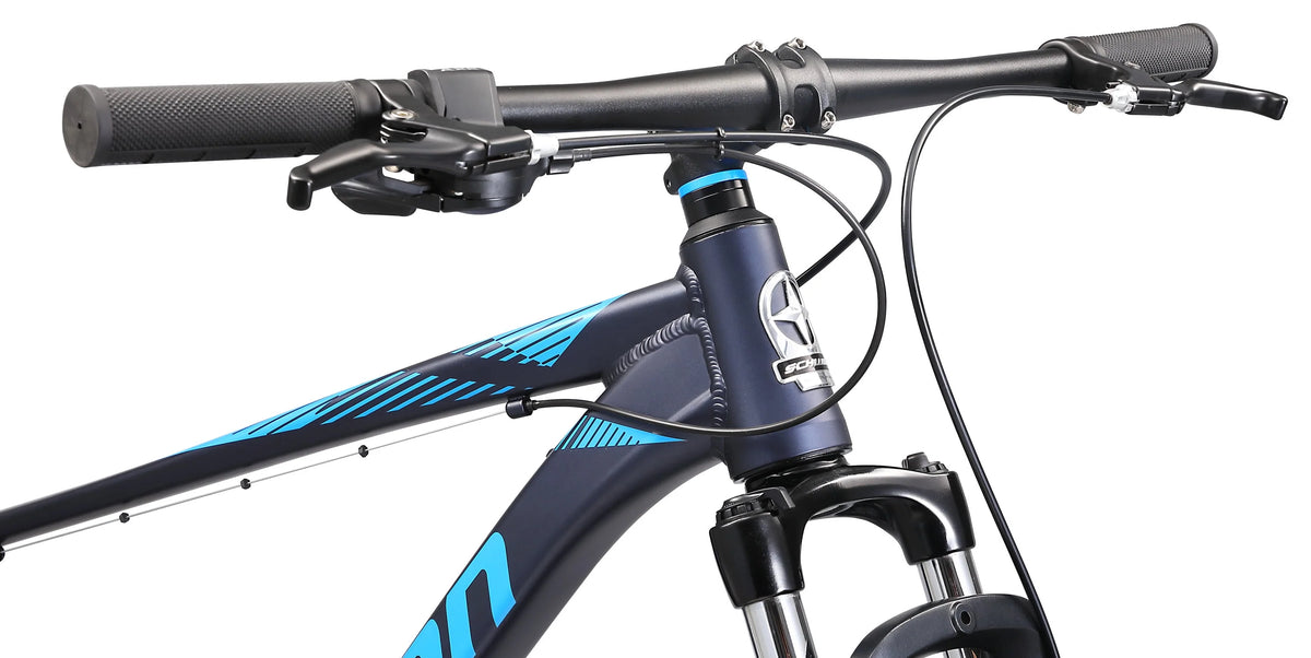 8 Speed 29 In. Wheels Black and Blue Mountain Bicycle O947948