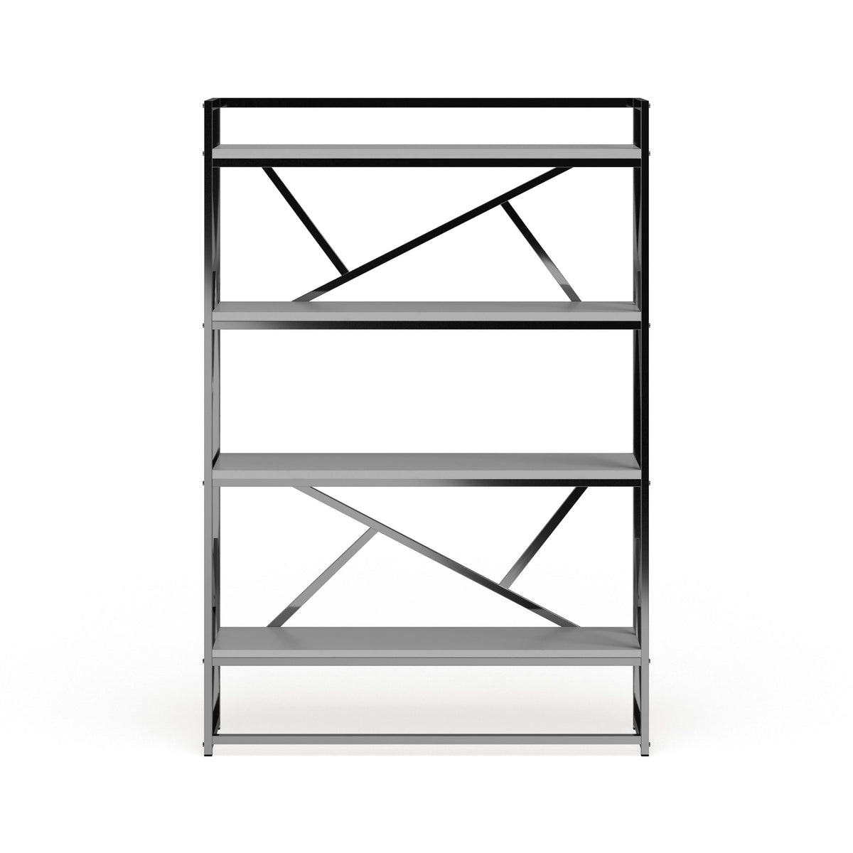 Modern Metal 4 Shelf Bookcase D73041