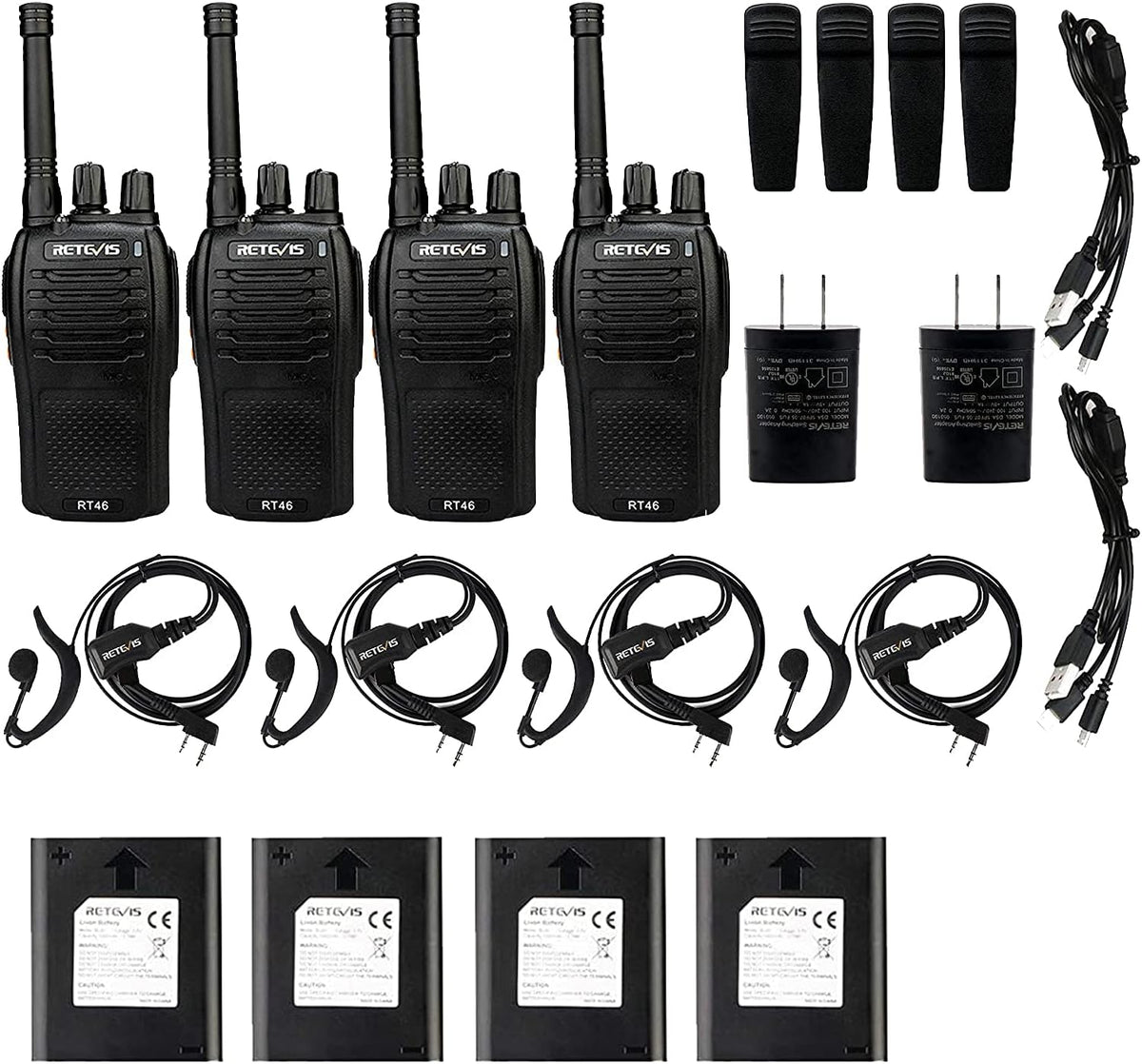 Mini Walkie Talkie, 4 Pack R1572