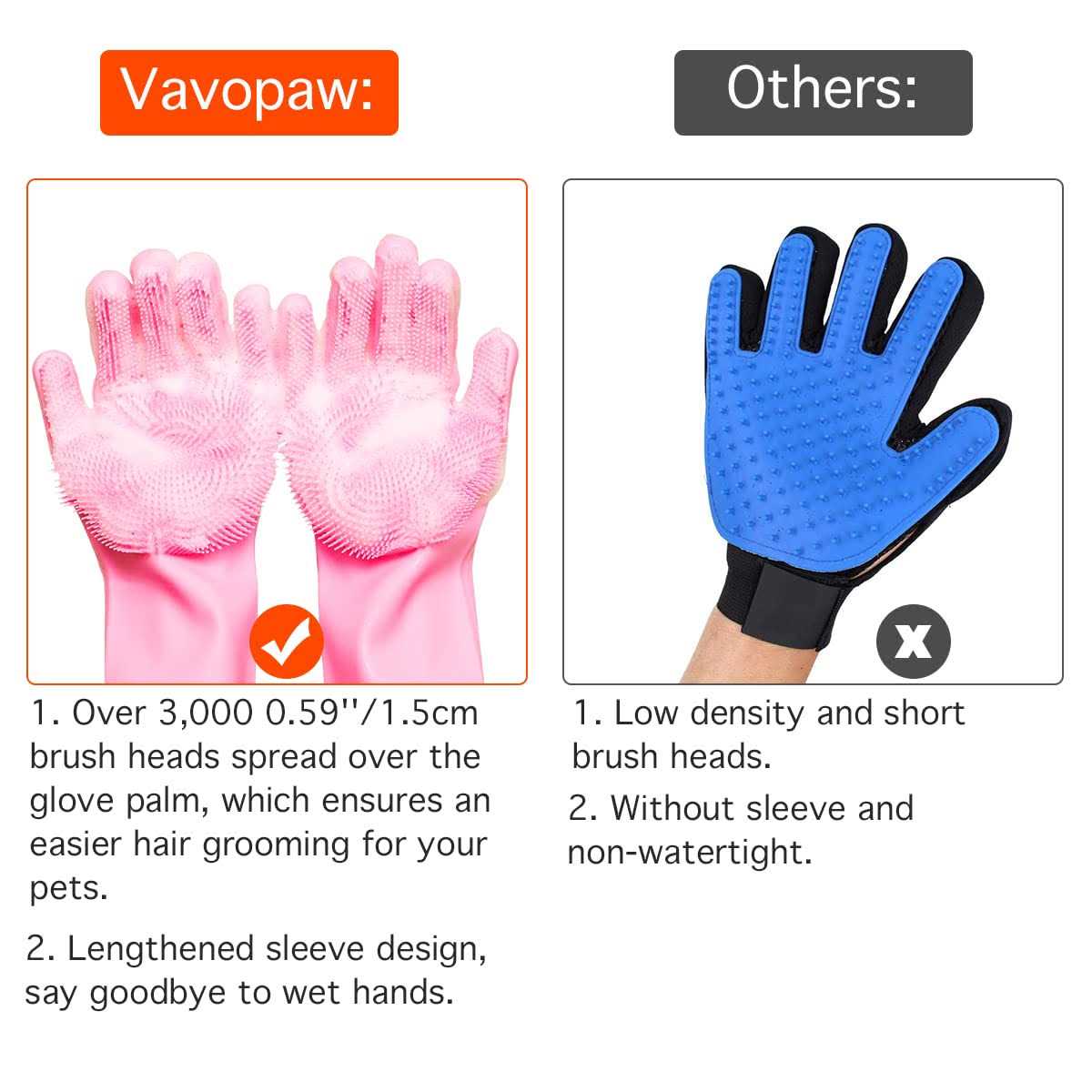 Pet Grooming Gloves C9714