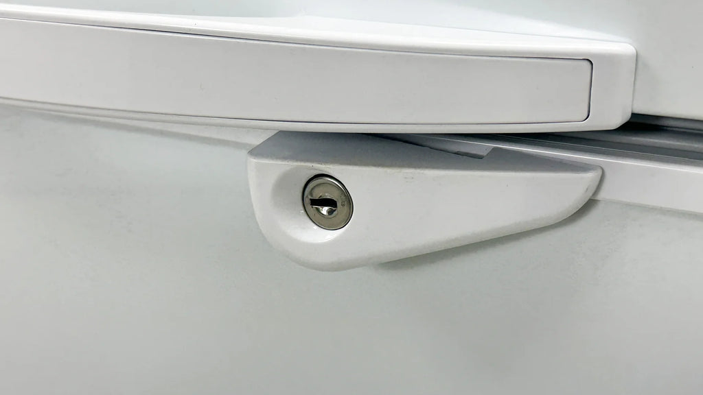 White Commercial Chest Freezer with Storage Baskets P665581