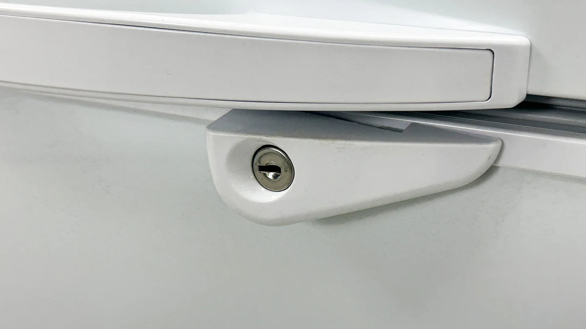 White Commercial Chest Freezer with Storage Baskets P665581