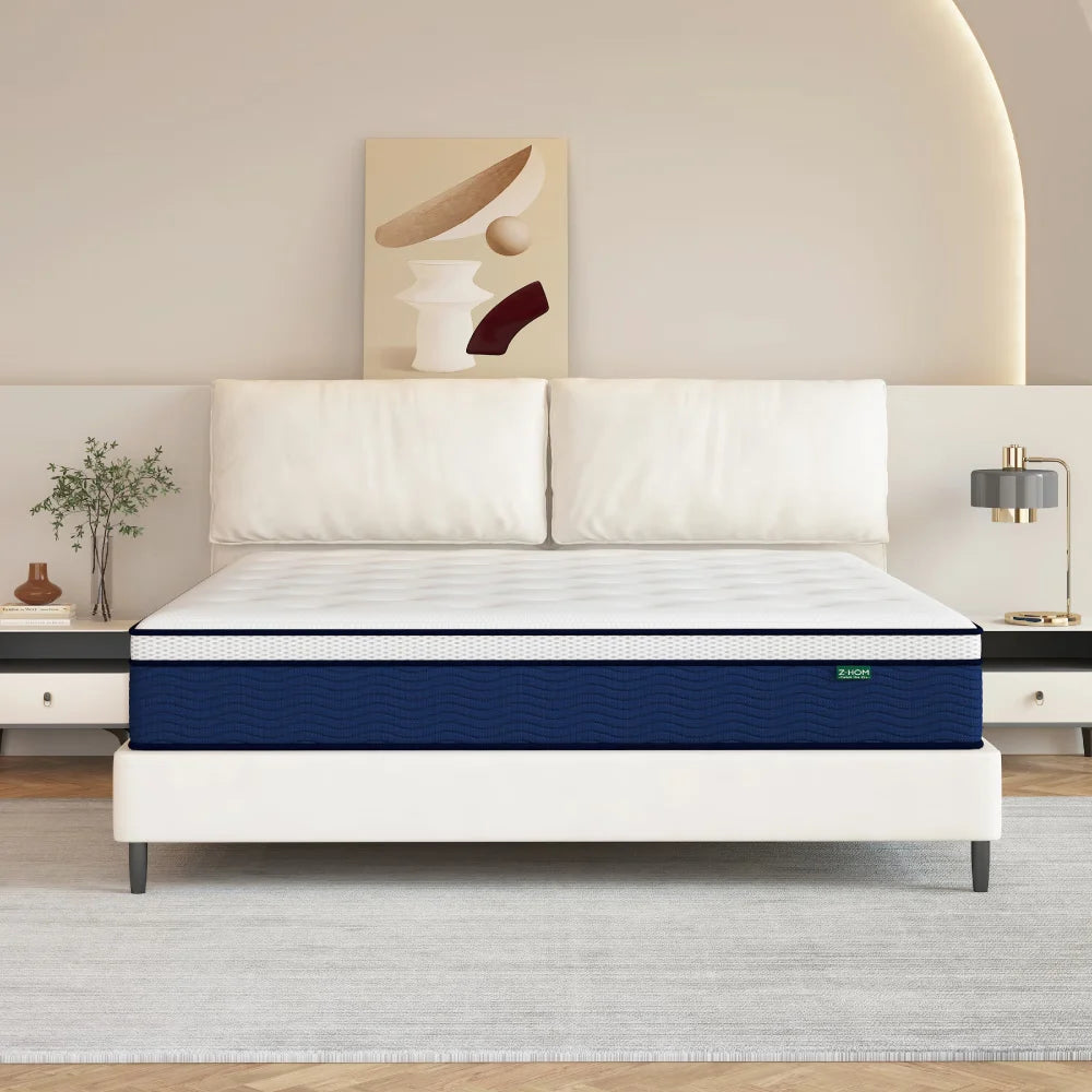King Size 12 inch Gel Memory Foam Hybrid Mattress B8638
