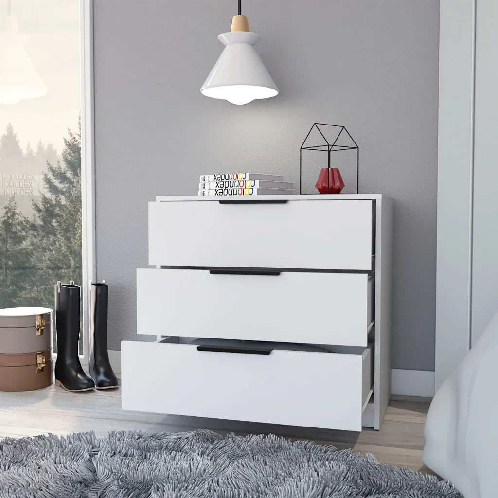 Light Gray 3 Drawer Dresser N684
