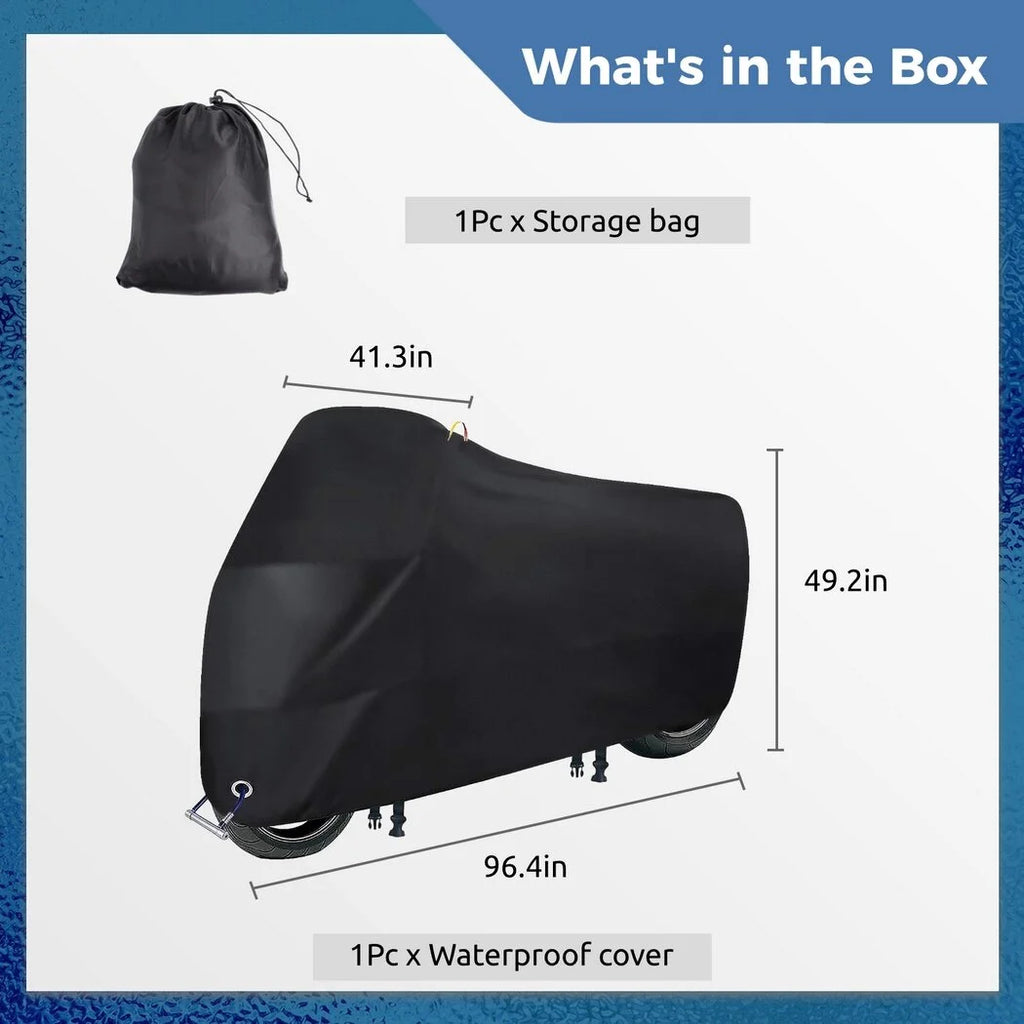 Waterproof 210D Oxford Fabric Bicycle Cover with Windproof Buckles E21763