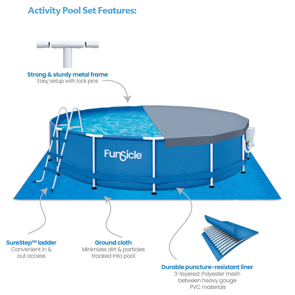 Round Frame Above Ground Swimming Pool Set K247011