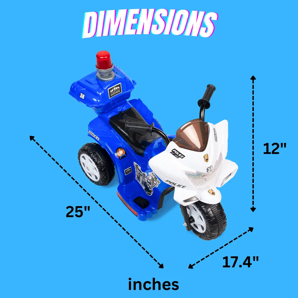 6-Volt Battery-Powered Ride-On Motorcycle M435444