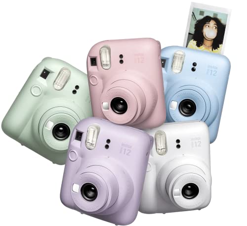 Lilac Purple Instant Camera with 40 Sheets Film and Carrying Case H7771