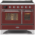 Burgundy Induction Range with Electric Oven W817009