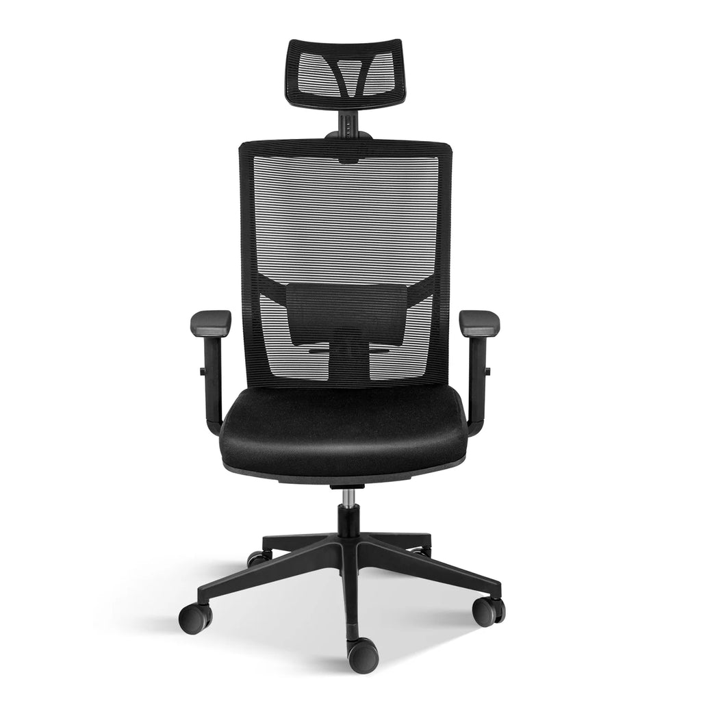 Black Ergonomic Mesh Office Chair with Wheels V7748