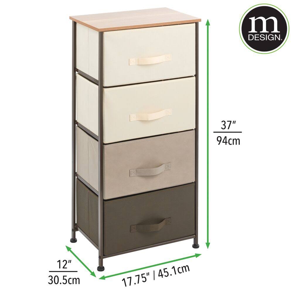 Vertical Dresser Storage Tower with 4 Drawers C886780