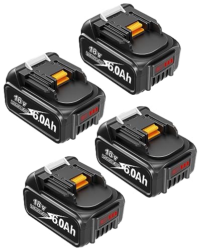 6.0Ah 4Pack Replacement 18V Battery W7421