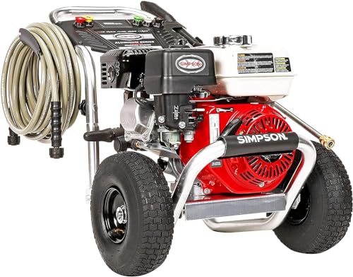 4200 PSI Gas Pressure Washer, 4.0 GPM Power Washer, Honda GX390 Engine, 50-Foot Steel-Braided Hose, Aluminum Series K76622