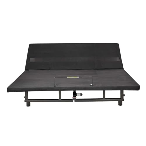 Full Size Adjustable Metal Bed Frame with Wireless Remote Control and Quiet Motor F5785