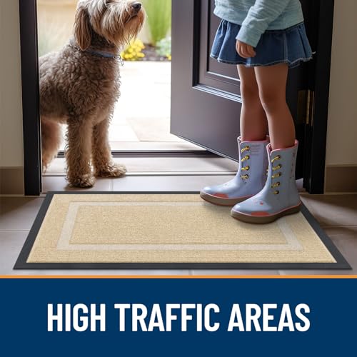 Black Waterproof Natural Rubber Doormat Q442