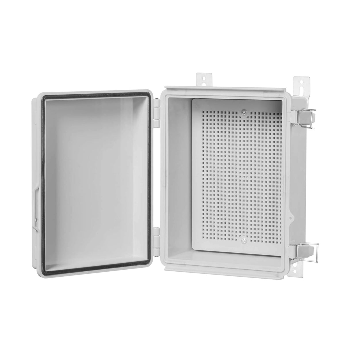 IP67 Waterproof Plastic Junction Box with Hinged Cover and Mounting Plate B694