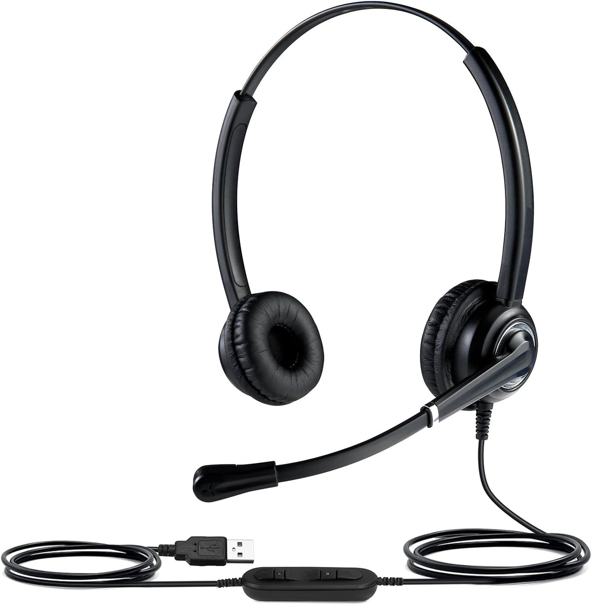 USB Headset with Mute Button and Noise Isolation Microphone, Pack of 2 G6511