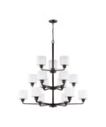 Burnt Sienna 15-Light Chandelier W27941