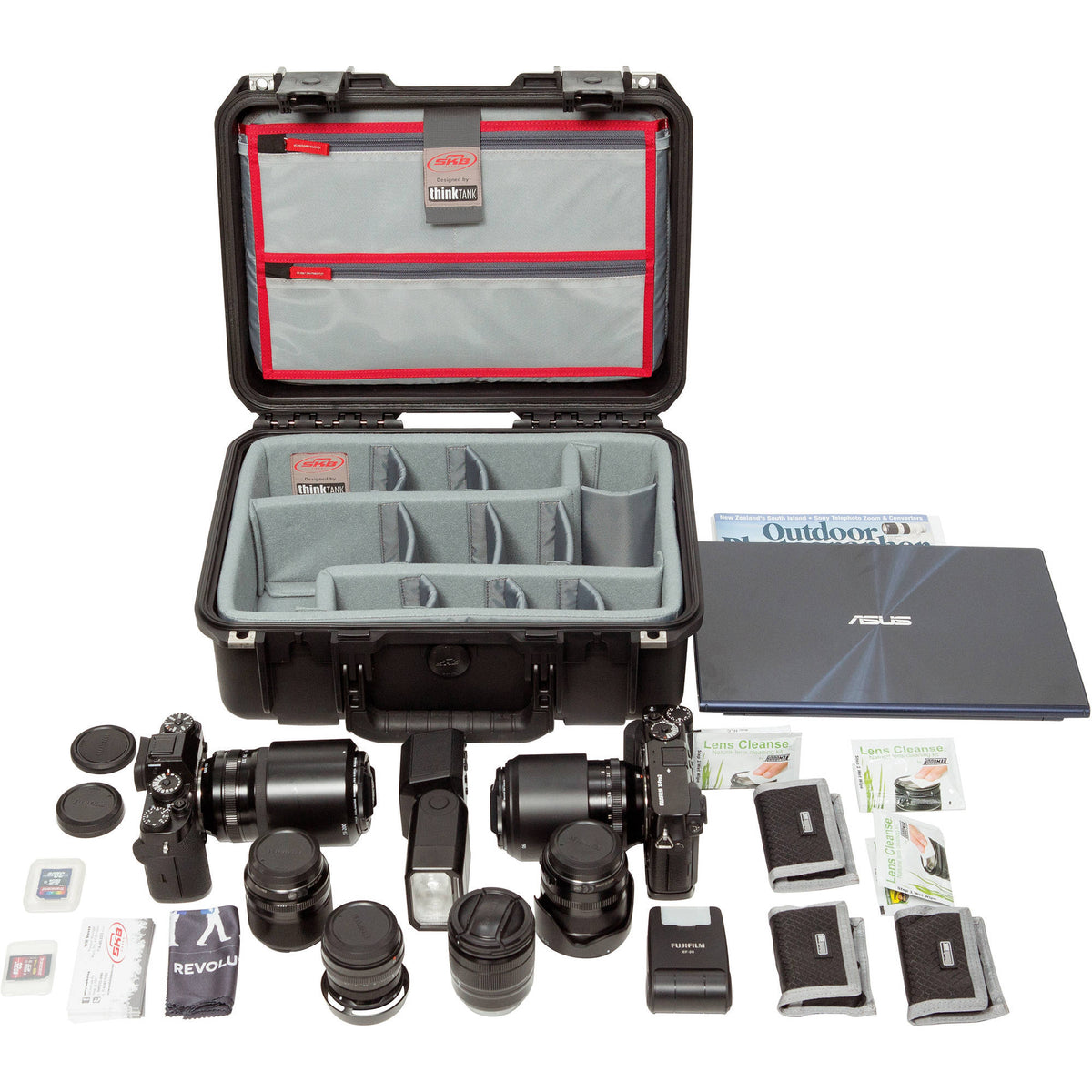 iSeries Case with Photo Dividers & Lid Organizer A239