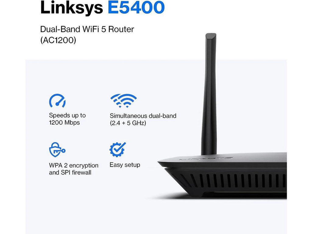 AC1200 Dual Band WiFi 5 Router Black L560