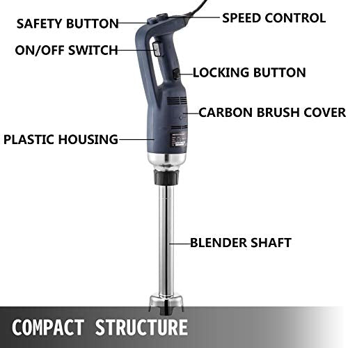 350W 304 Stainless Steel Immersion Blender F9292