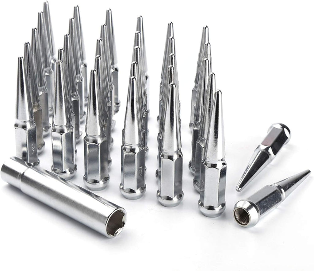 32 Spike Lug Nuts Black 1/2-20 Taper Q326