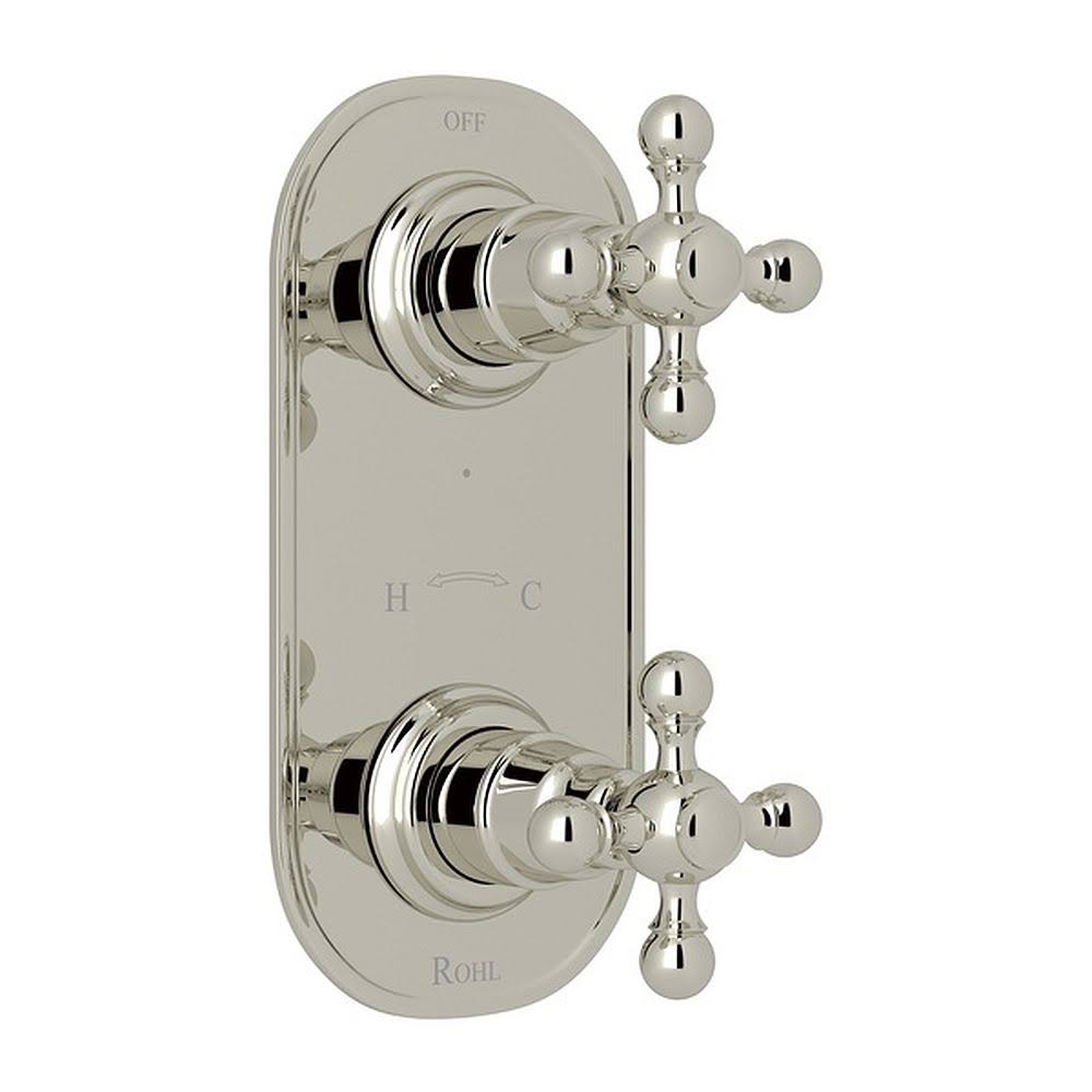 Polished Nickel Thermostatic Trim with Diverter Q1984