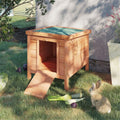 Large Natural Wood Dog House Y57141