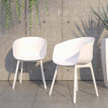 White Indoor/Outdoor Dining Chairs 2-Pack J61321