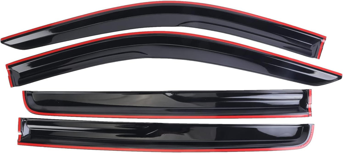 Vent Visor Side Window Deflector Pack of 2 Dark Tinted Acrylic S5450