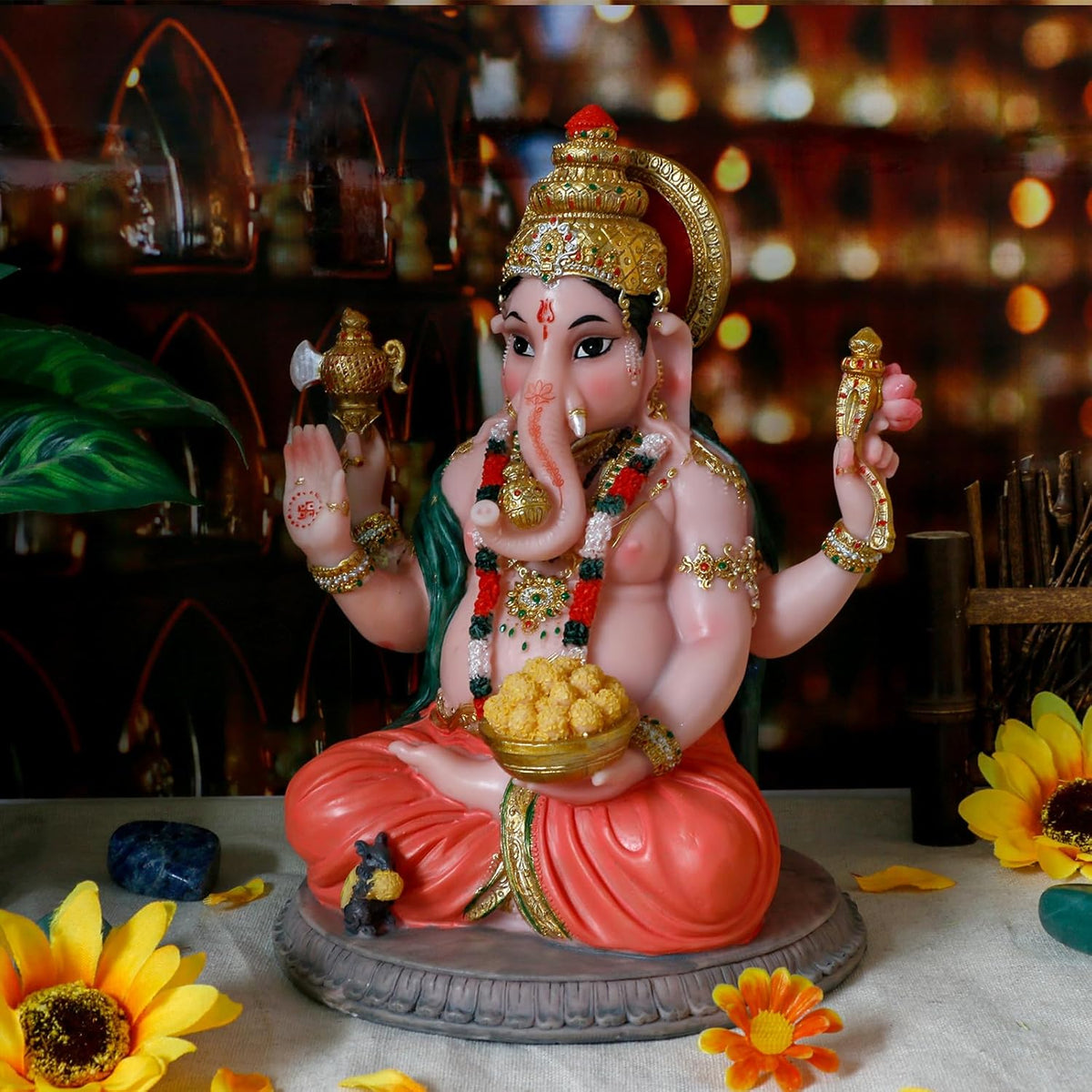 8.4" H Ganesha Statue L7128