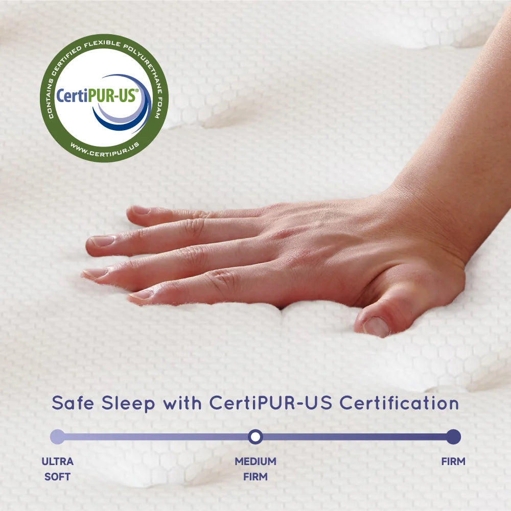 King Size 12 inch Gel Memory Foam Hybrid Mattress B8638