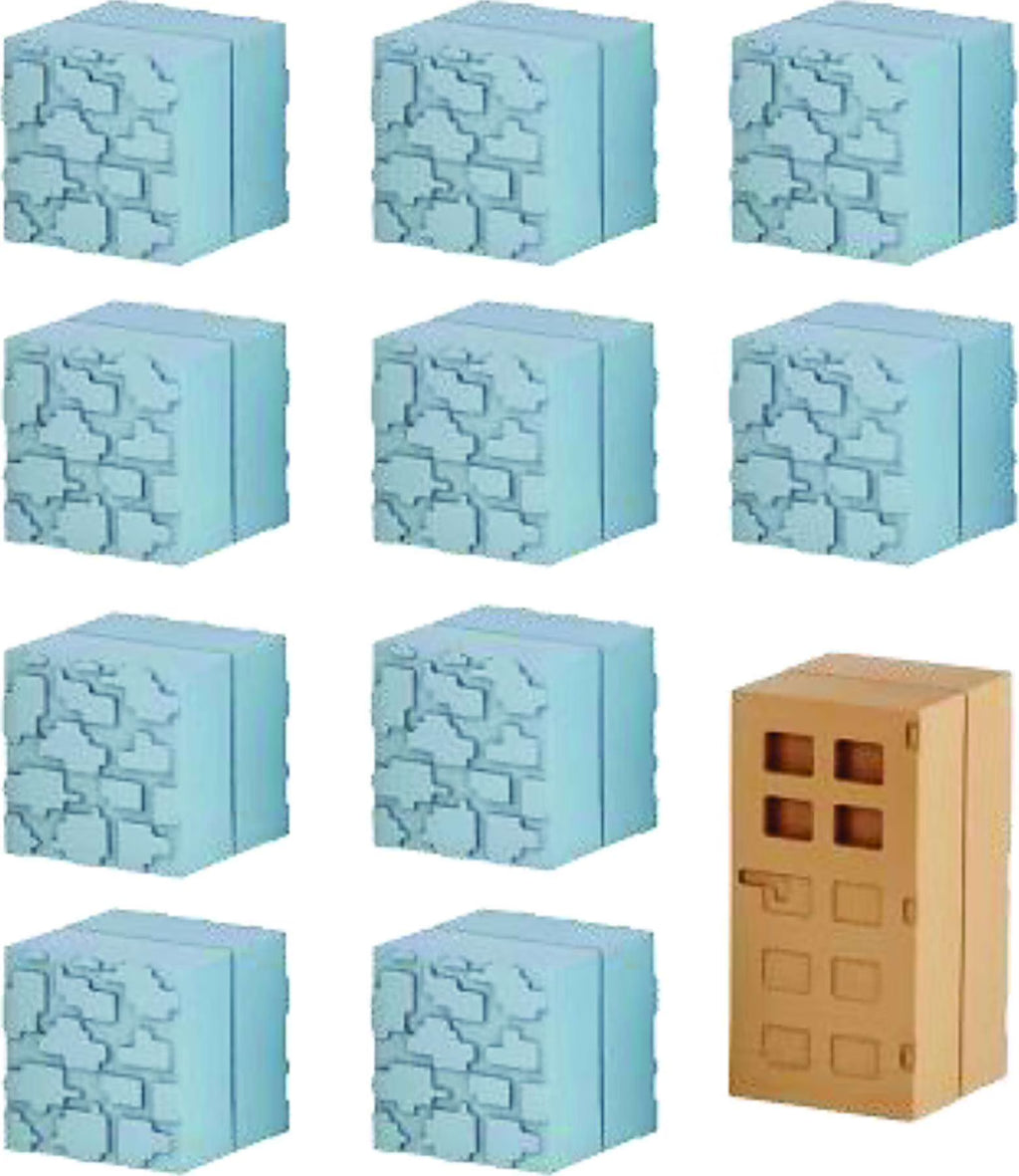Minecraft Cobblestone & Wooden Door Block Set S12127