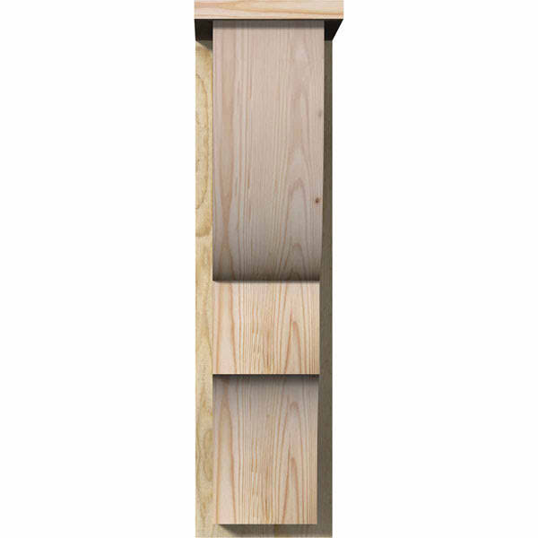 Ridgewood Rough Sawn Corbel with Backplate, Douglas Fir E36986