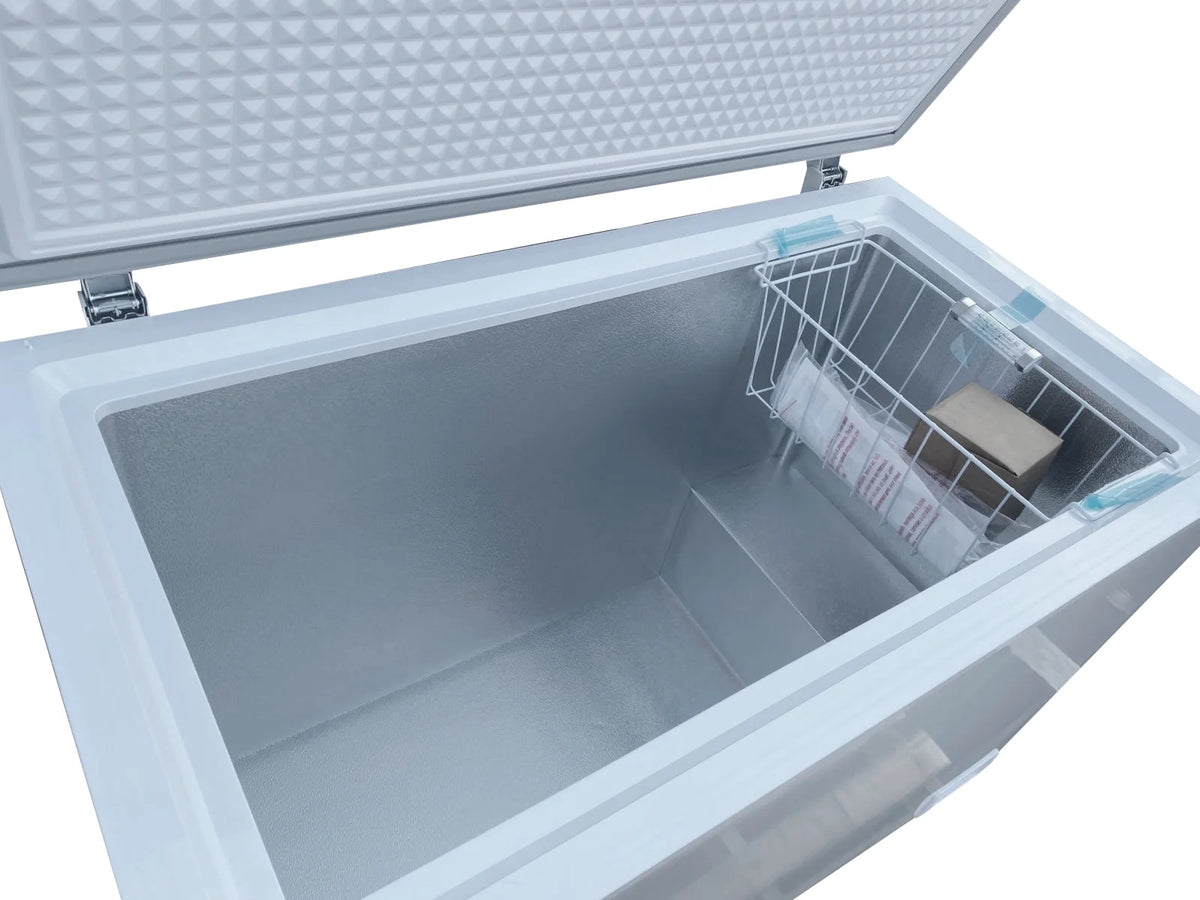 White Commercial Chest Freezer with Storage Baskets P665581