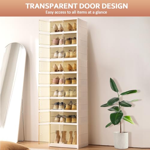 6 Tier 24 Pairs Foldable Plastic Shoe Cabinet R9197