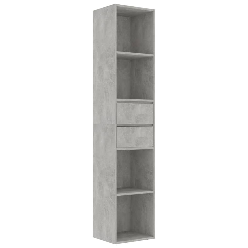 White and Sonoma Oak Chipboard Book Cabinet V59089