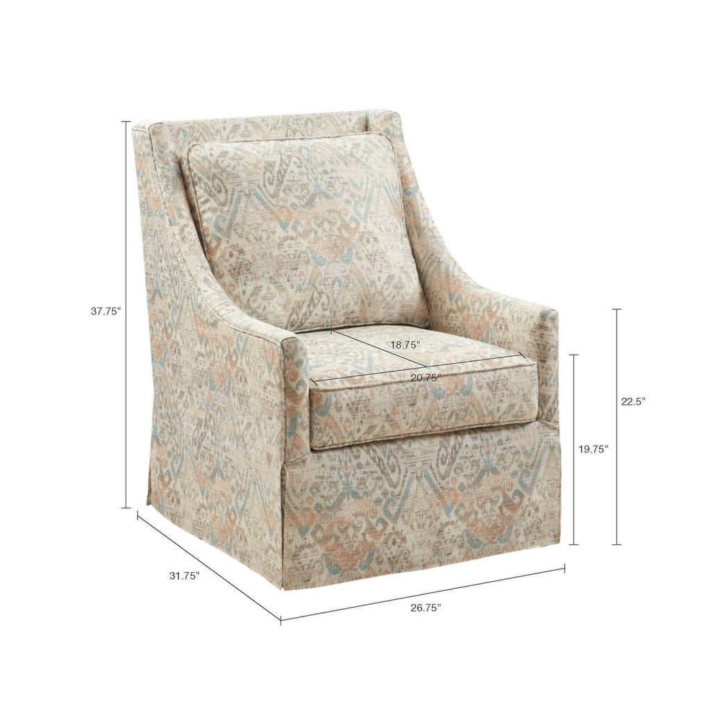 Natural Multi Swivel Glider Chair Y7259