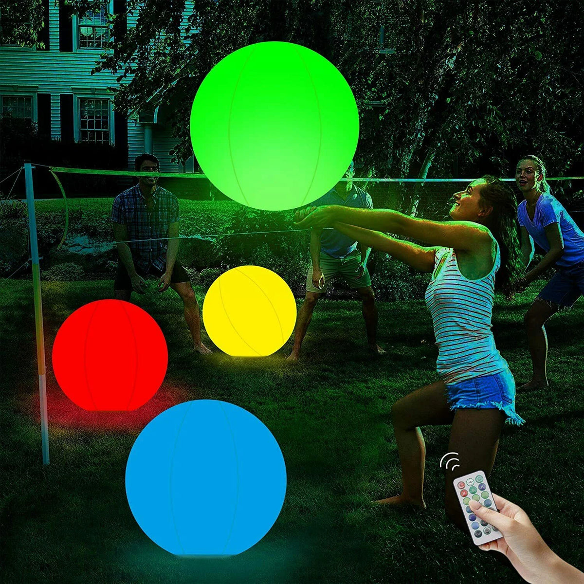 LED Beach Ball Pool Toy with Remote Control Z56861
