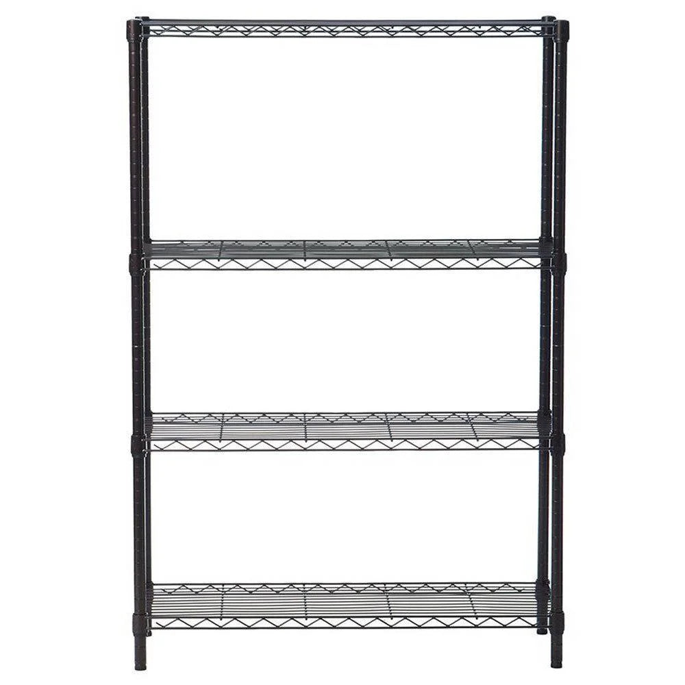 4 Layer Wire Shelving Rack Metal Shelf Adjustable Unit J93328