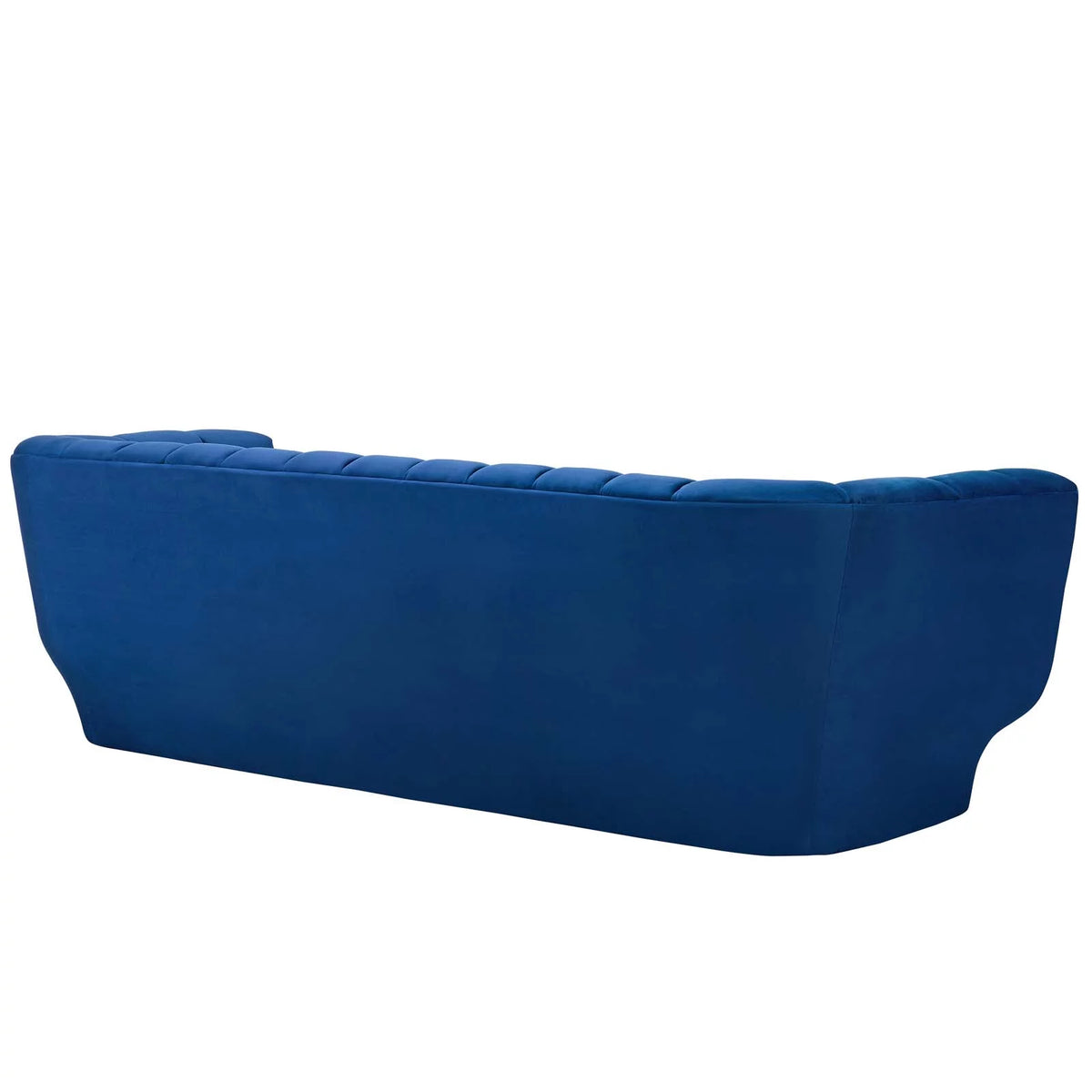 Navy Vertical Channel Tufted Velvet Sofa K62812