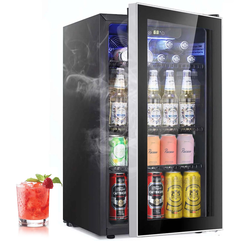120 Can Mini Fridge Beverage Refrigerator C8004