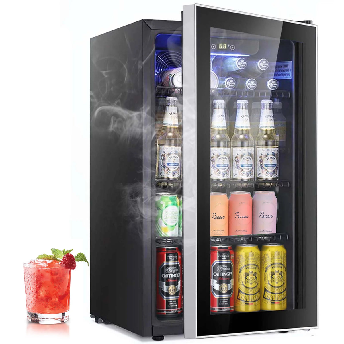 120 Can Mini Fridge Beverage Refrigerator C8004