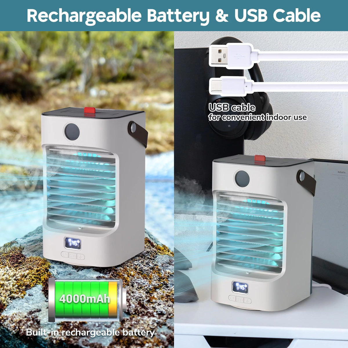 Portable Tabletop Evaporative Air Cooler U15005