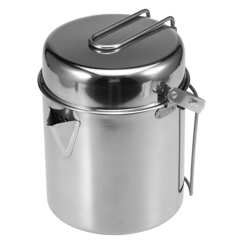 1L Stainless Steel Cooking Kettle with Foldable Handle L69317