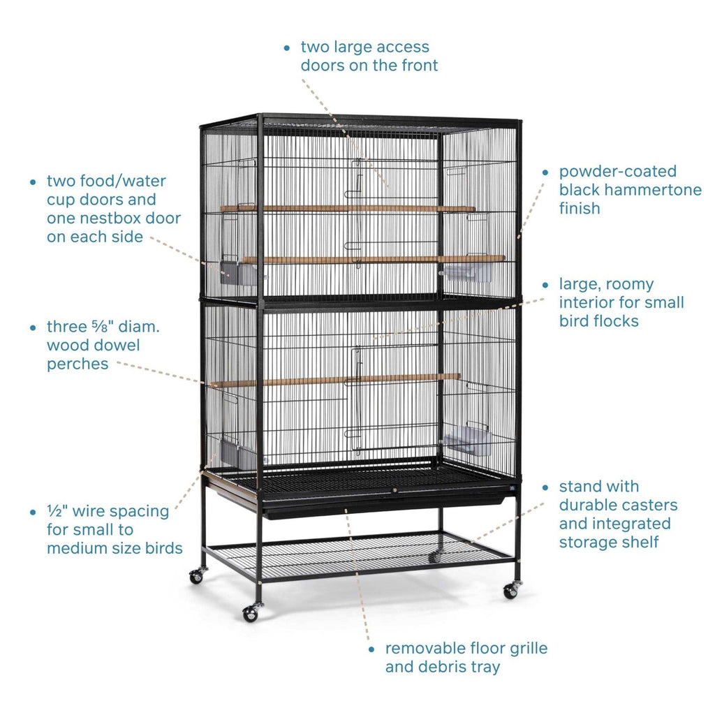 Wrought Iron Flight Cage with Stand Y263