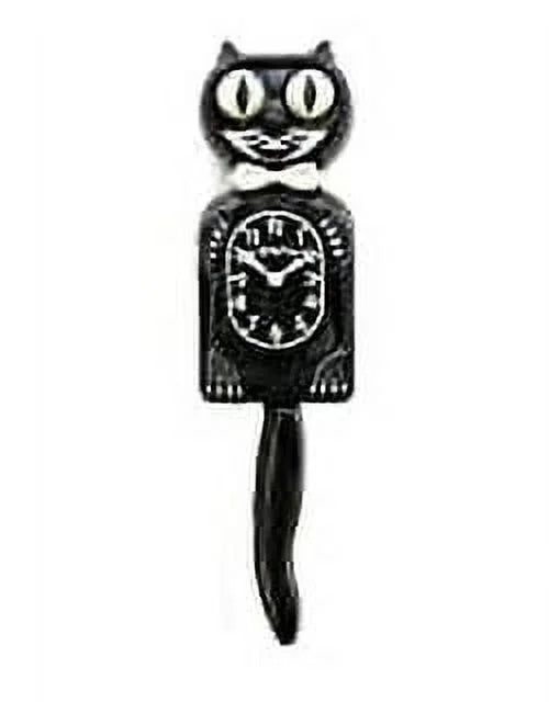 Black Vintage Cat Clock S324