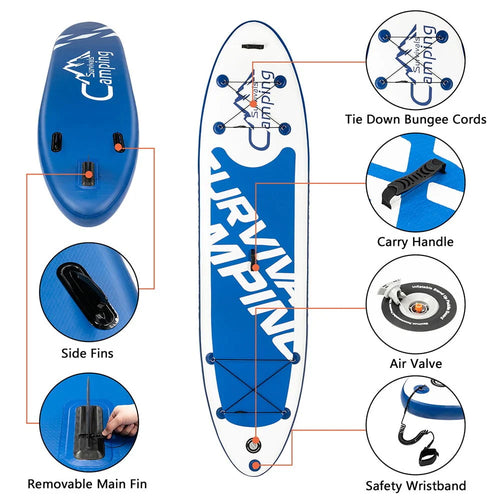 11Ft Inflatable Stand Up Paddle Board with Carrying Bag Y823