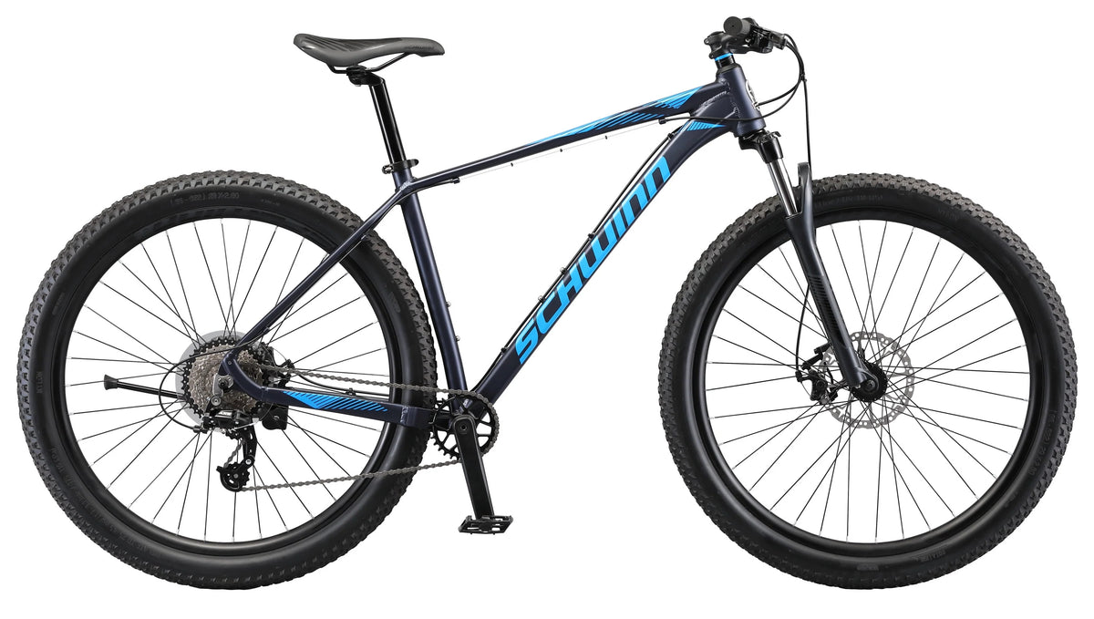 8 Speed 29 In. Wheels Black and Blue Mountain Bicycle O947948
