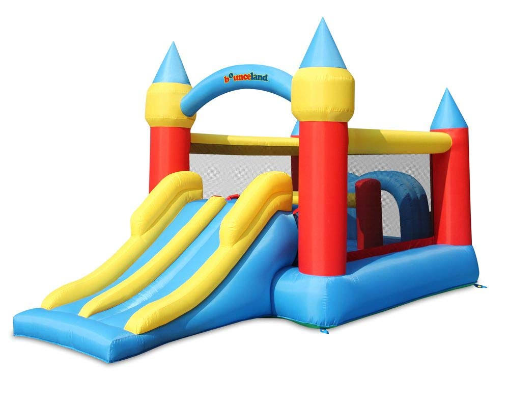 Red Inflatable Bounce House with Slide C4714